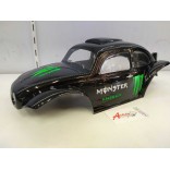 BOLHA FUSCA BAJA 1/8 PINTADA PRETA MONSTER ENERGY PARA REVO 3.3 / E-REVO / T-E MAXX 3.3 / SAVAGE / SUMMIT / MAD FORCE , ETC PINTADA LYNX LHP0846 ME